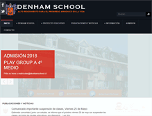 Tablet Screenshot of denhamschool.cl